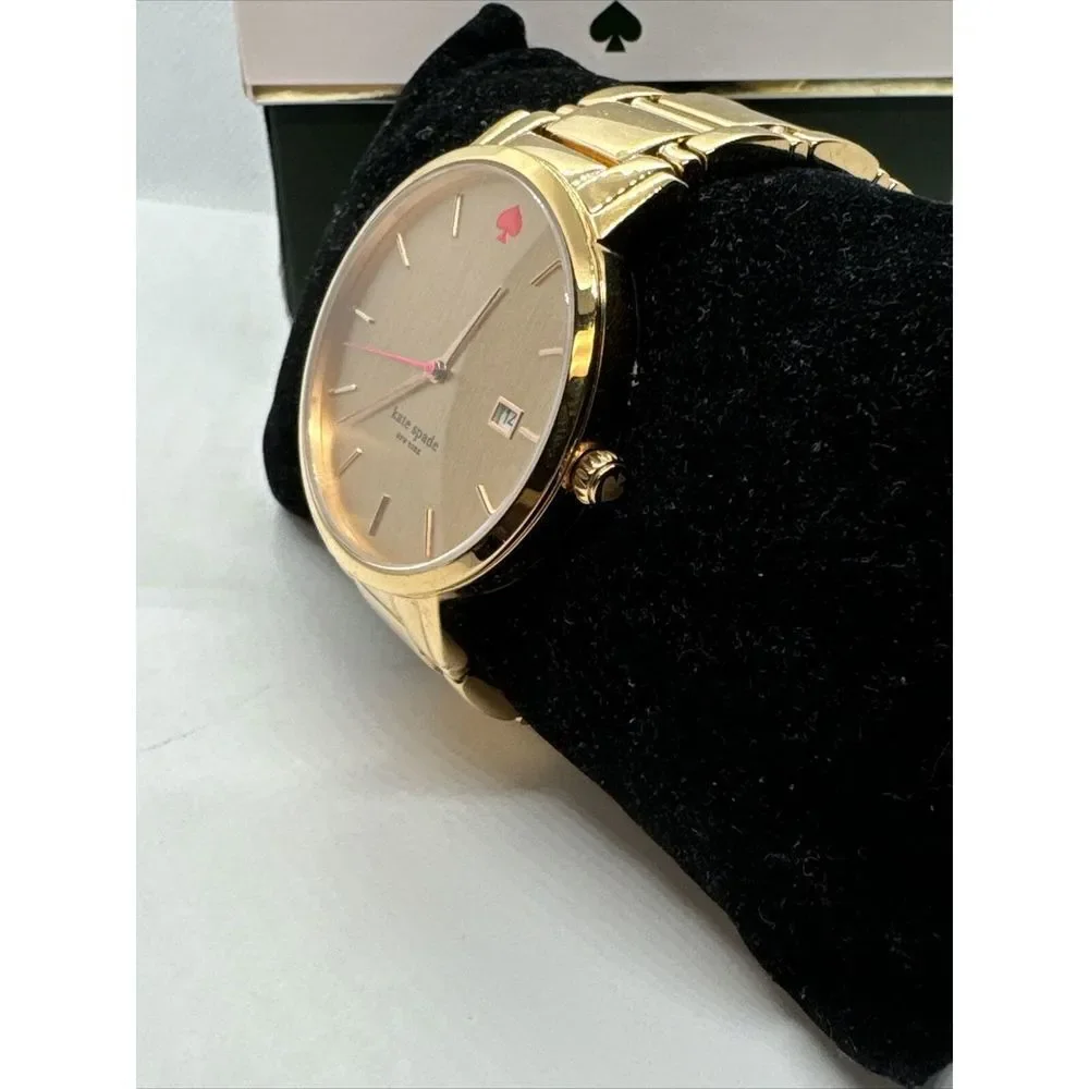 Kate Spade Gramercy Grand 0641 Women's Rose Gold Analog Dial Quartz Watch JNA132